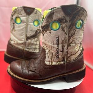 Ariat women 9.5 fat baby camo cowgirl boots